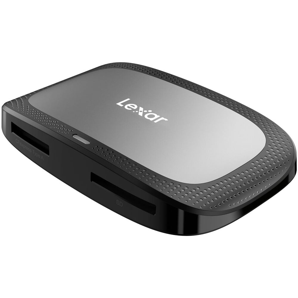 Lexar Professional CFexpress Type A USB 3.2 Gen 2 Card Reader – high-speed reader for fast file transfers from CFexpress Type A memory cards to computers.