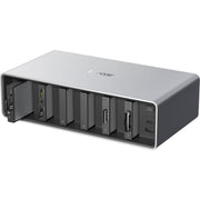 The Lexar Professional Workflow Dock delivers lightning-fast 40Gb/s Thunderbolt 4 connectivity for seamless and high-speed data transfer.