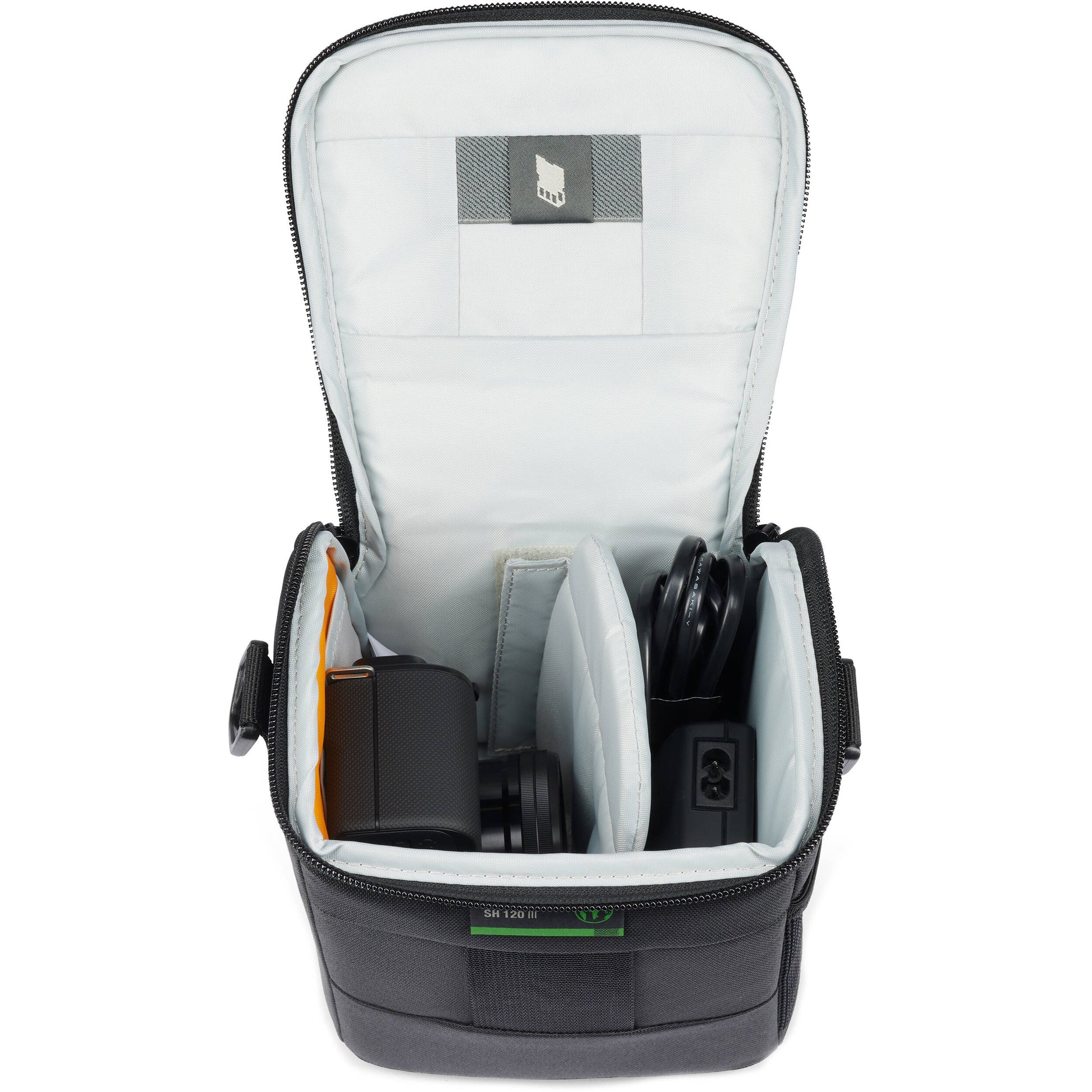 Lowepro Adventura SH 120 III black shoulder bag for mirrorless camera with kit lens
