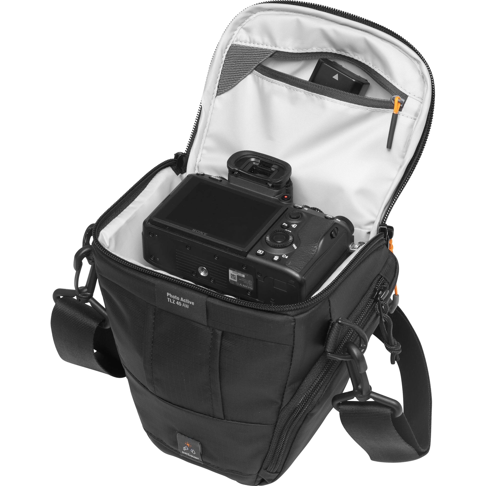 Photo Active TLZ 45 AW top-loading camera bag in black