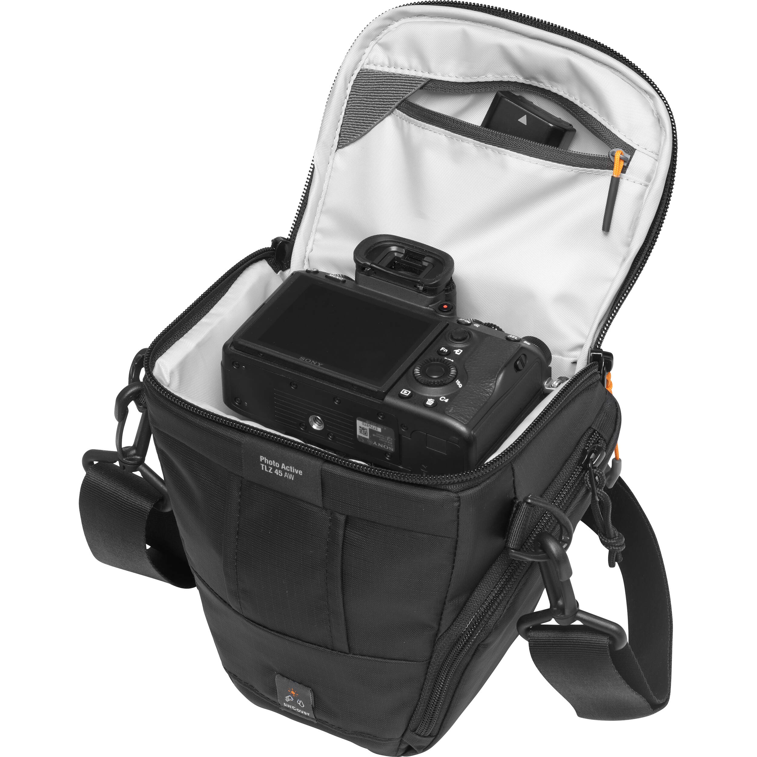 Photo Active TLZ 45 AW top-loading camera bag in black