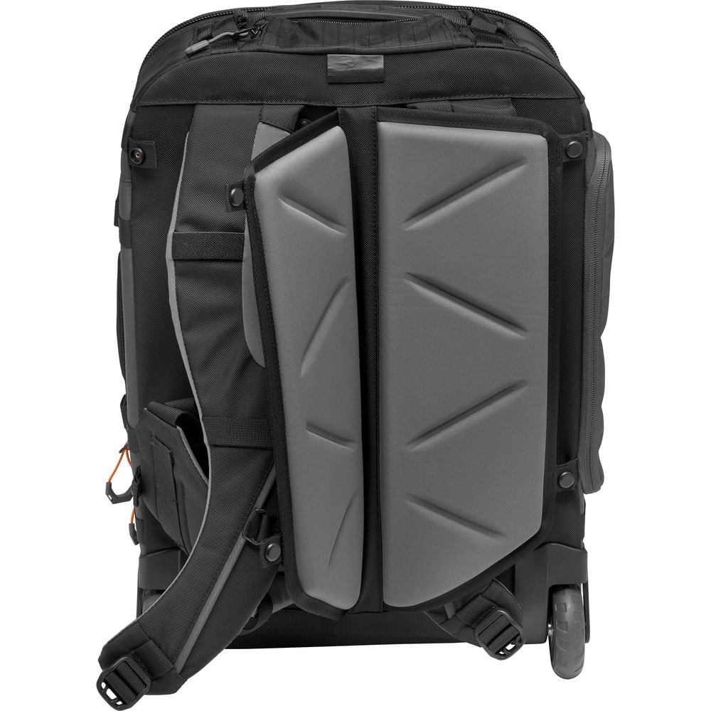 Lowepro Pro Trekker RLX 450 AW II backpack roller is a rugged carry on camera bag with wheels.