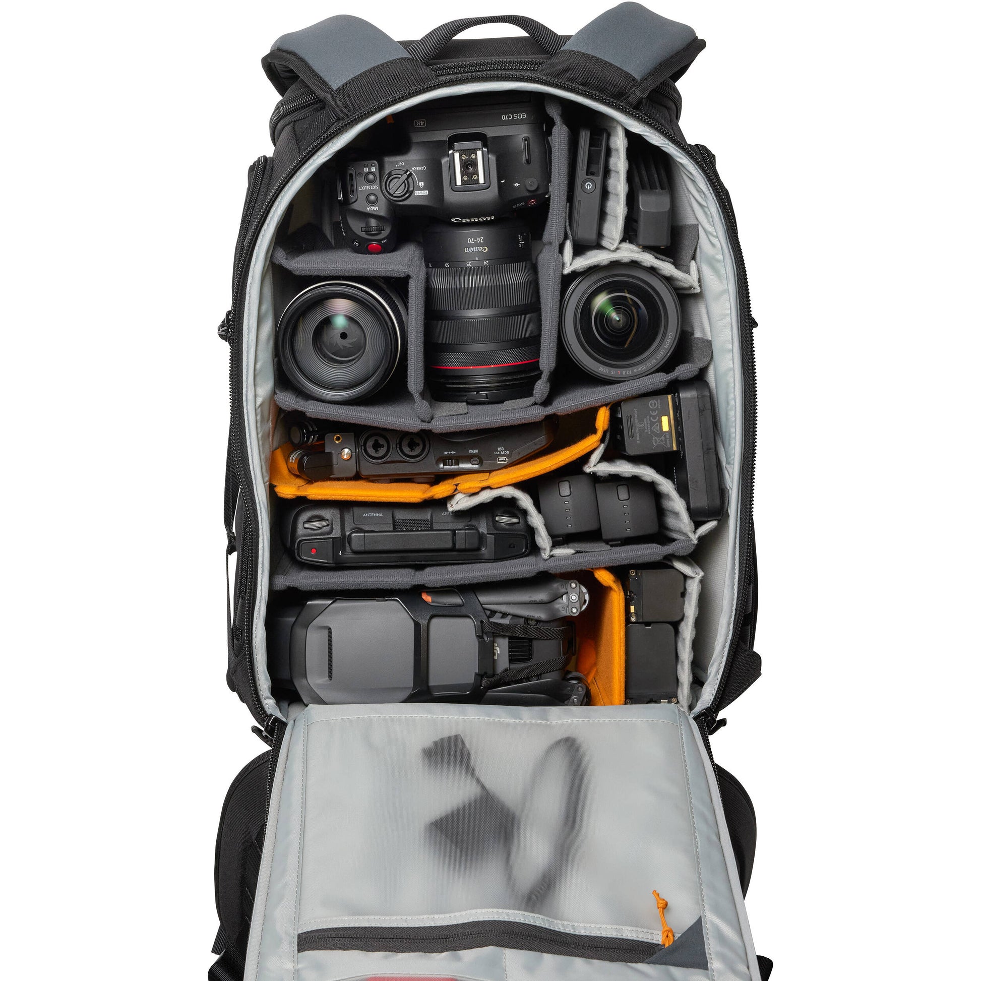 Lowepro ProTactic BP 450 AW III black professional camera backpack with 28L capacity