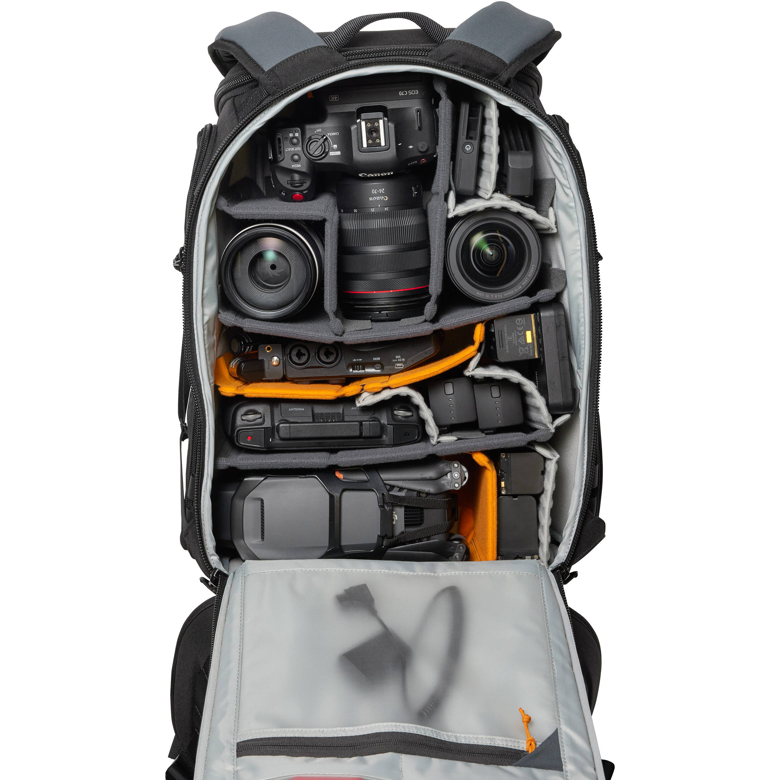 Lowepro ProTactic BP 450 AW III black professional camera backpack with 28L capacity
