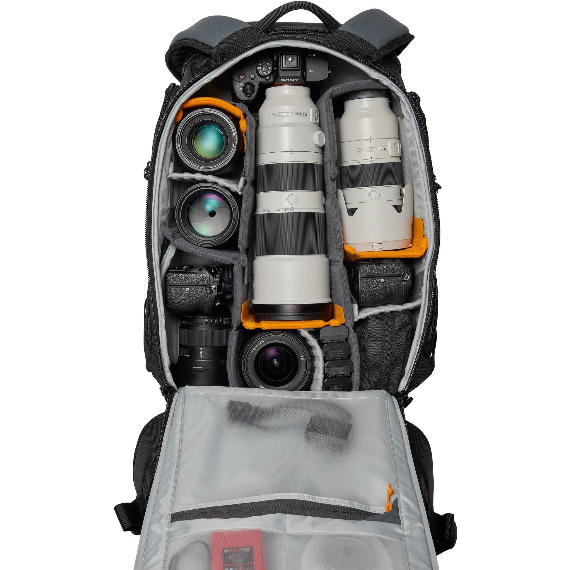 Lowepro ProTactic BP 450 AW III black professional camera backpack with 28L capacity