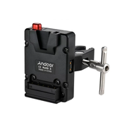 Luxceo SL200D V-mount battery clamp cable for secure power connection.