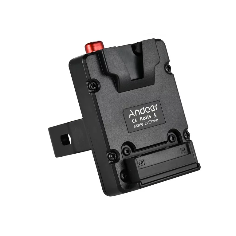 Luxceo SL200D V-mount battery clamp cable for secure power connection.