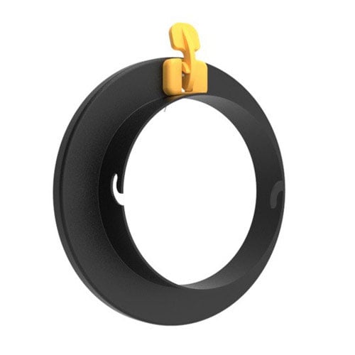 MagMod MagBox Speedring adapter for Elinchrom mount, powder-coated for durability, allowing quick attachment and removal of MagBox softboxes to studio strobes with secure spring-loaded tabs.