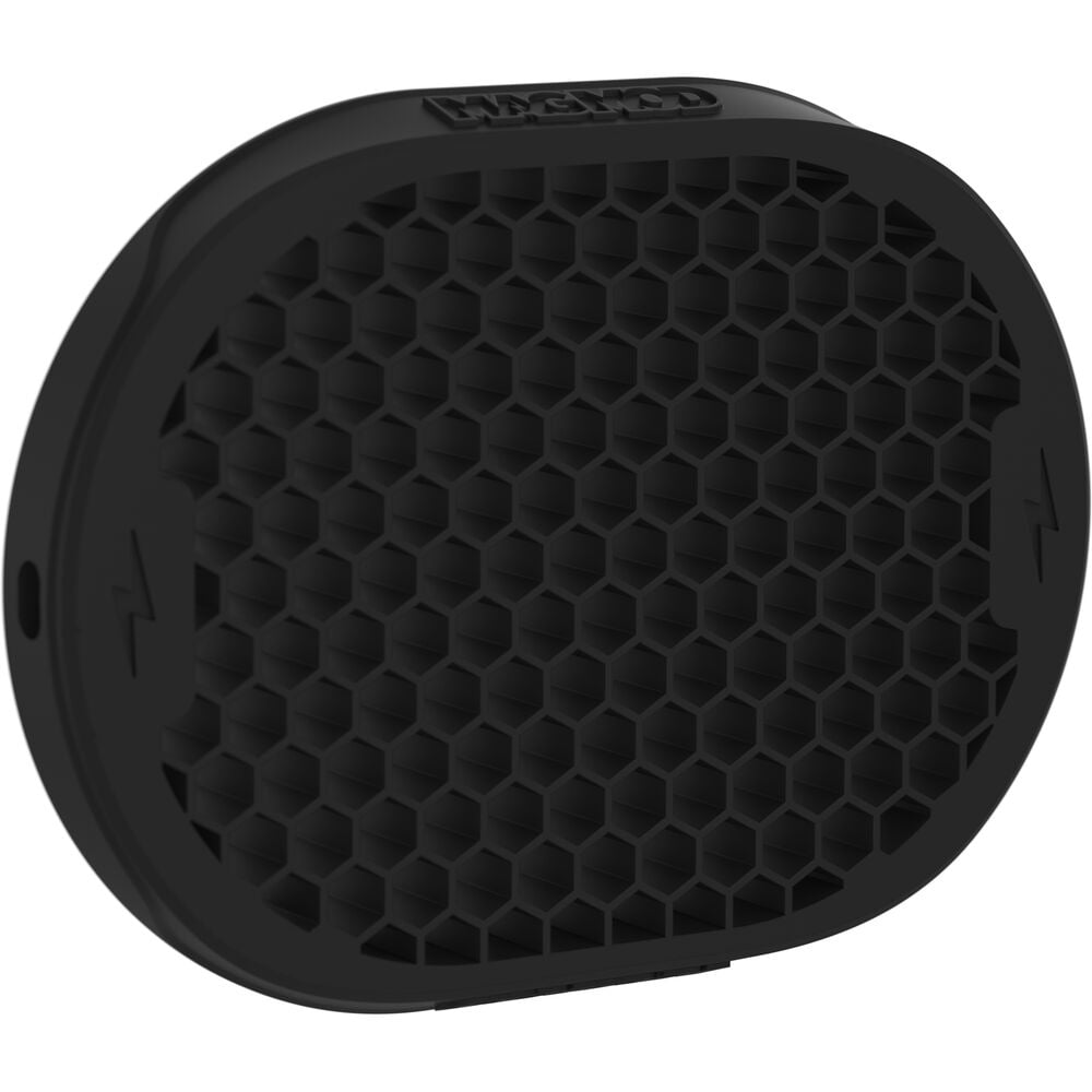 The MagMod MagGrid 2 is a professional-quality, black silicone rubber accessory with a honeycomb grid design that concentrates a flash's light beam to a 40° angle.