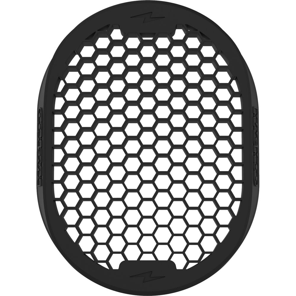 The MagMod MagGrid 2 is a professional-quality, black silicone rubber accessory with a honeycomb grid design that concentrates a flash's light beam to a 40° angle.