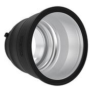 The MagMod Reflector XL is a collapsible, gelable, and magnetic reflector for strobe flashes, featuring a highly-reflective interior and a durable construction, optimized for controlling light and color.