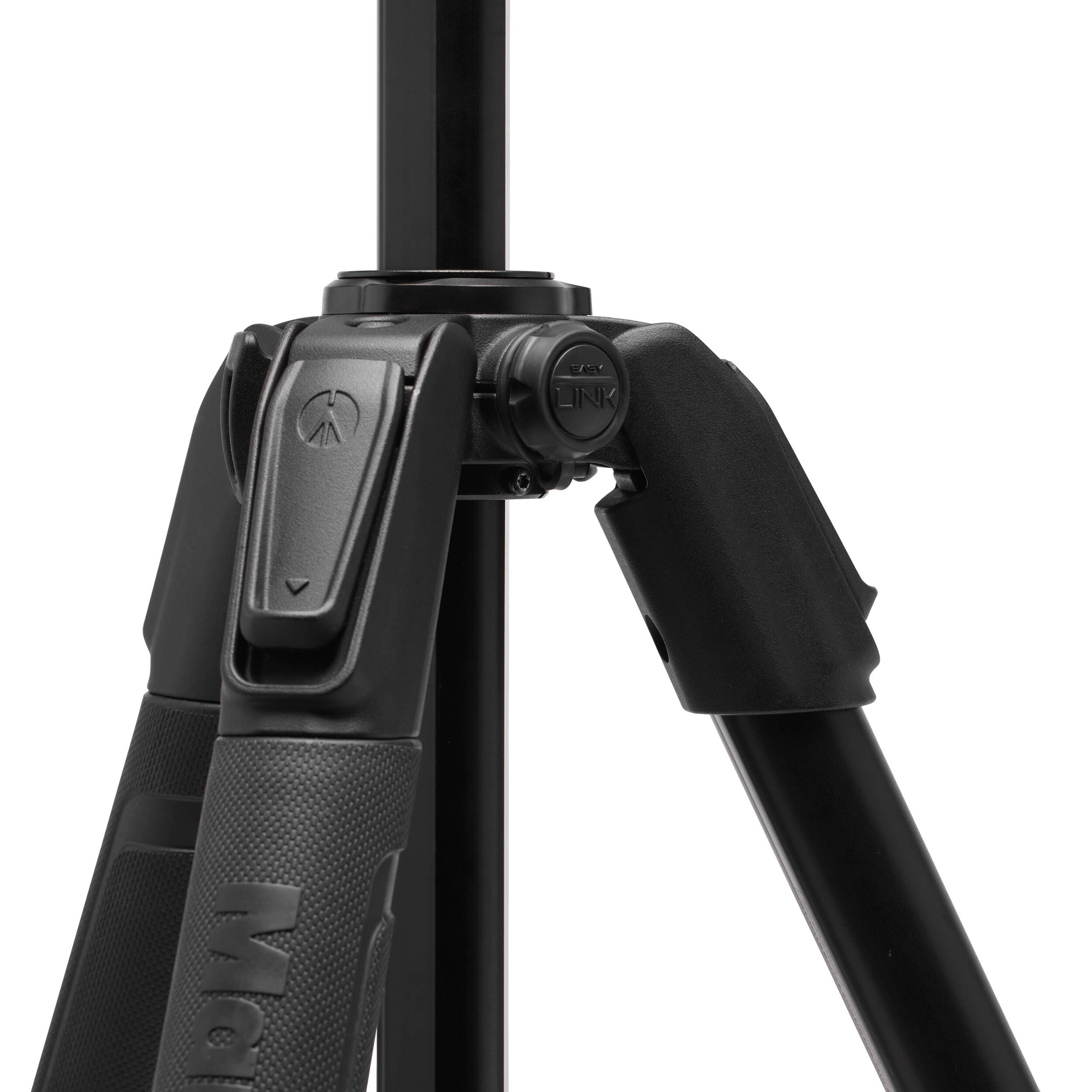 Manfrotto 3-Section 055 Aluminium Video Tripod with 502 Fluid Head, showing tripod legs, fluid head, and accessory mounts.