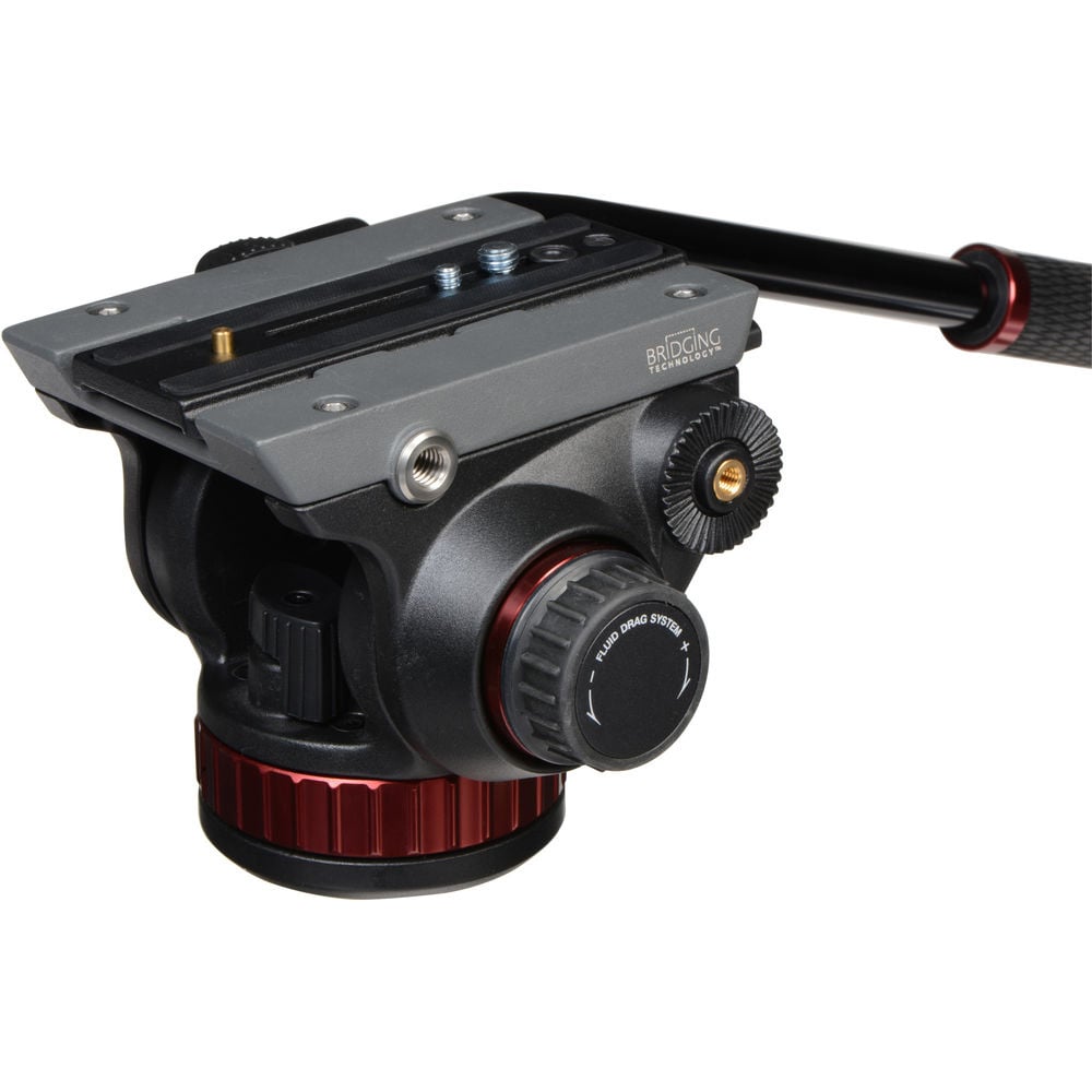 The Manfrotto 502AH Pro Video Head with Flat Base is remarkably full-featured yet very affordable. Carries up to 7kg and features a fluid drag system.