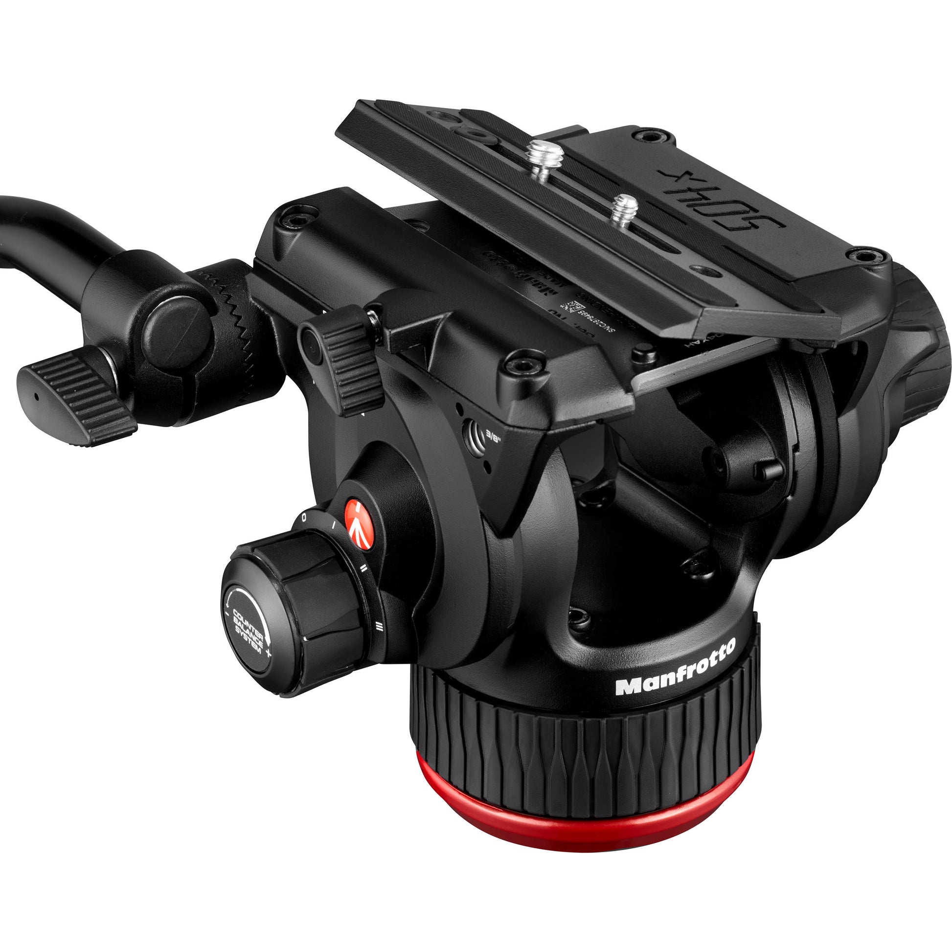 This Manfrotto 504X tripod kit delivers a high-performance video setup with smooth fluid technology.