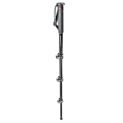 The Manfrotto XPRO OVER Aluminium 4-section Monopod is a high-performance monopod ideal for the photographer who wants a wide variety of shooting angles.