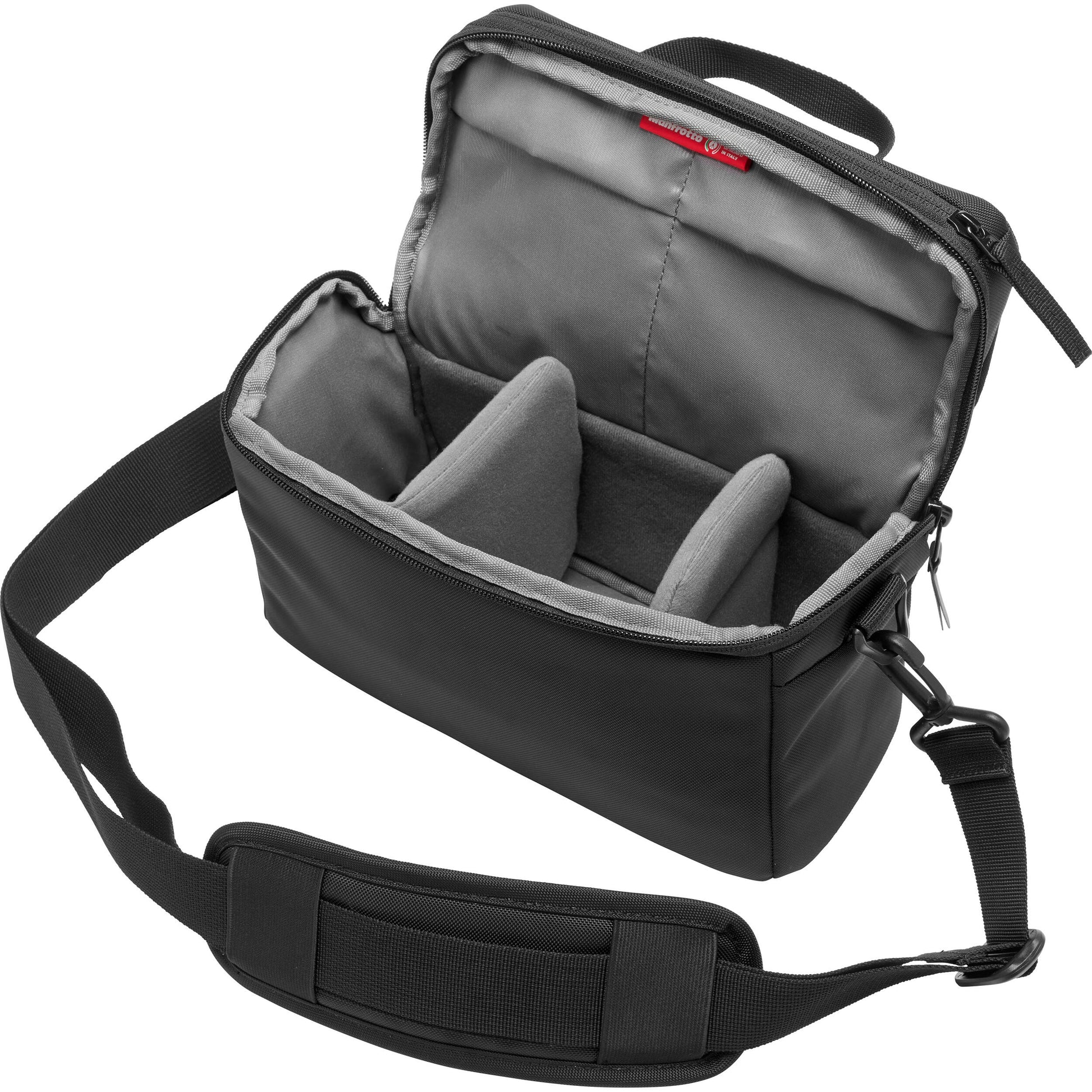 Advanced III M bag showing interior dividers and multiple accessory pockets
