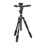 A dual-purpose travel tripod ideal for both photo and video applications. It features a 3-way fluid head that offers stability and versatility.