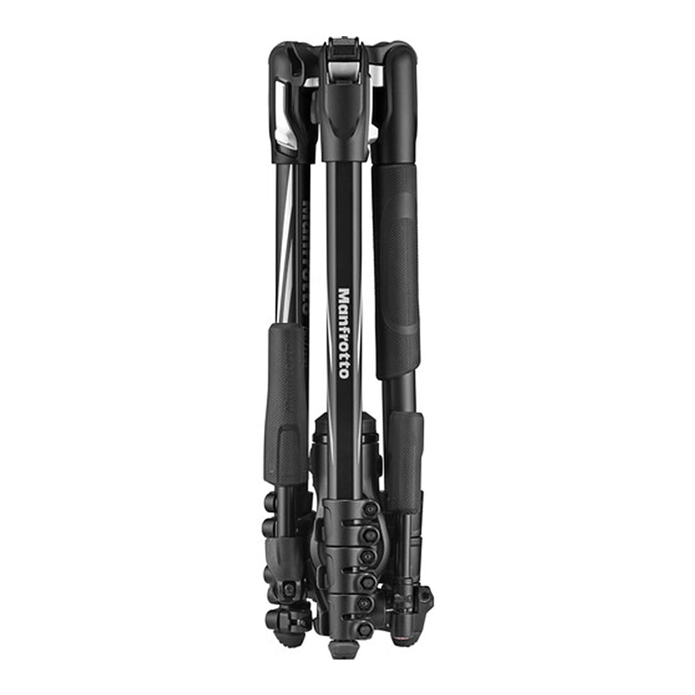 A dual-purpose travel tripod ideal for both photo and video applications. It features a 3-way fluid head that offers stability and versatility.