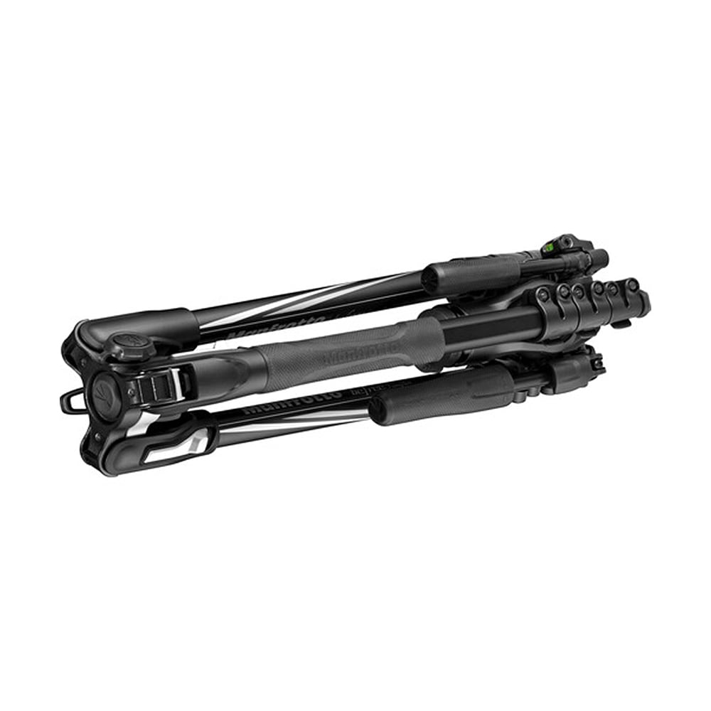 A dual-purpose travel tripod ideal for both photo and video applications. It features a 3-way fluid head that offers stability and versatility.