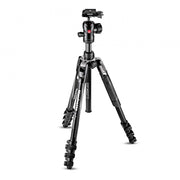 Manfrotto Befree Advanced lever aluminium tripod with ball head set up outdoors.