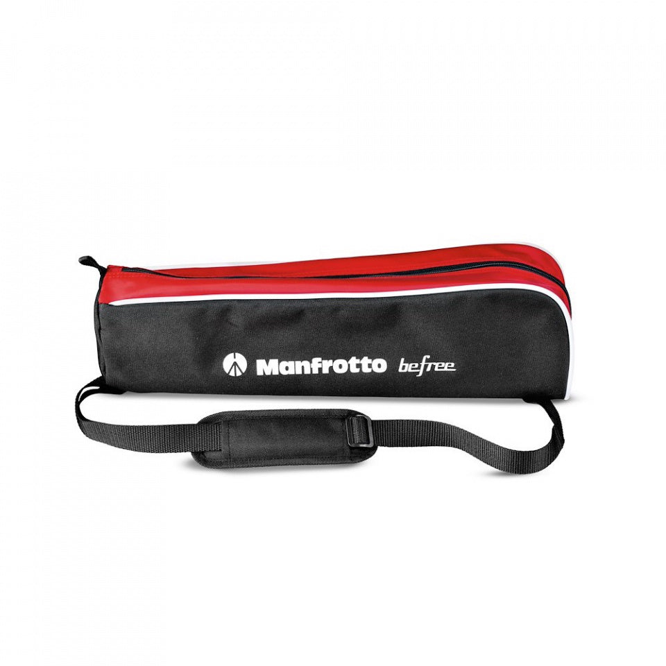 Manfrotto Befree Advanced lever aluminium tripod with ball head set up outdoors.