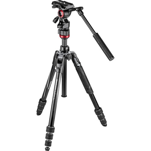 A compact support system designed for travelling and shooting on the go, buy this Manfrotto Befree Live Aluminium Twist Video Tripod Kit online.