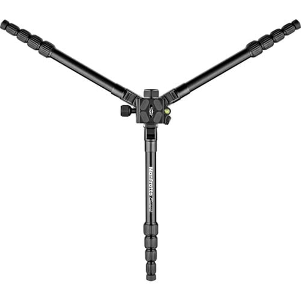 The black Element Small from Manfrotto is an ultra-compact aluminium travel tripod designed for DSLRs, mirrorless, and compact cameras.