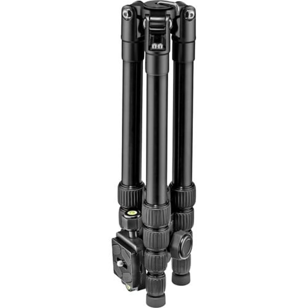The black Element Small from Manfrotto is an ultra-compact aluminium travel tripod designed for DSLRs, mirrorless, and compact cameras.