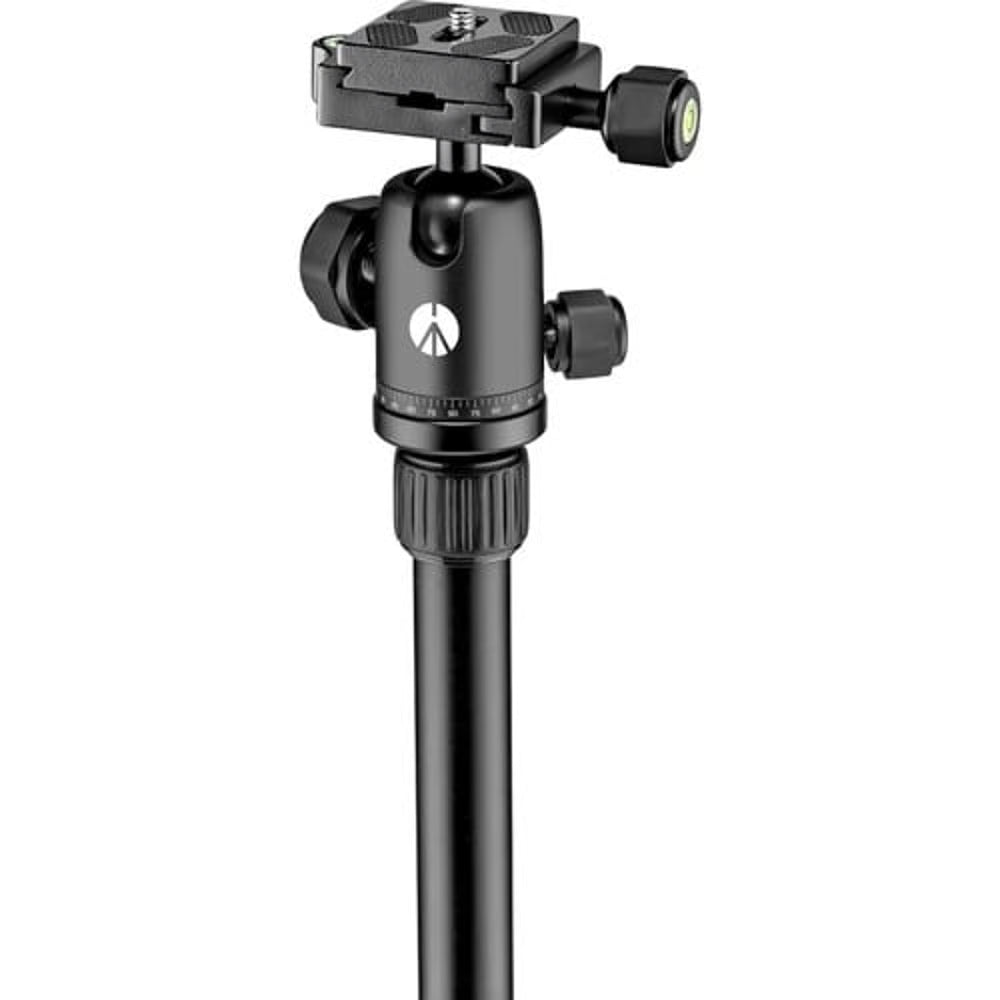 The black Element Small from Manfrotto is an ultra-compact aluminium travel tripod designed for DSLRs, mirrorless, and compact cameras.