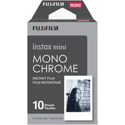 This Fuji Instax Mini Monochrome Film (10 Pack) allows you to be more creative with your Fujifilm Instax Instant Camera and explore life in black and white.