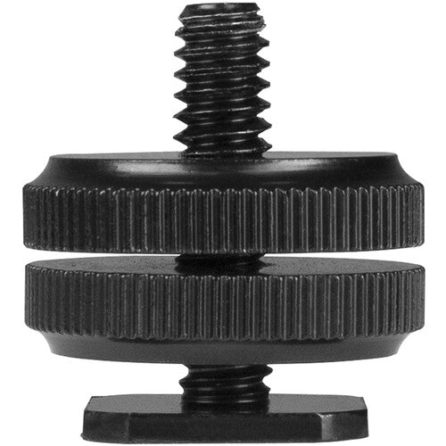 Nanlite Shoe Mount to 1/4"-20 Adaptor for camera accessories.