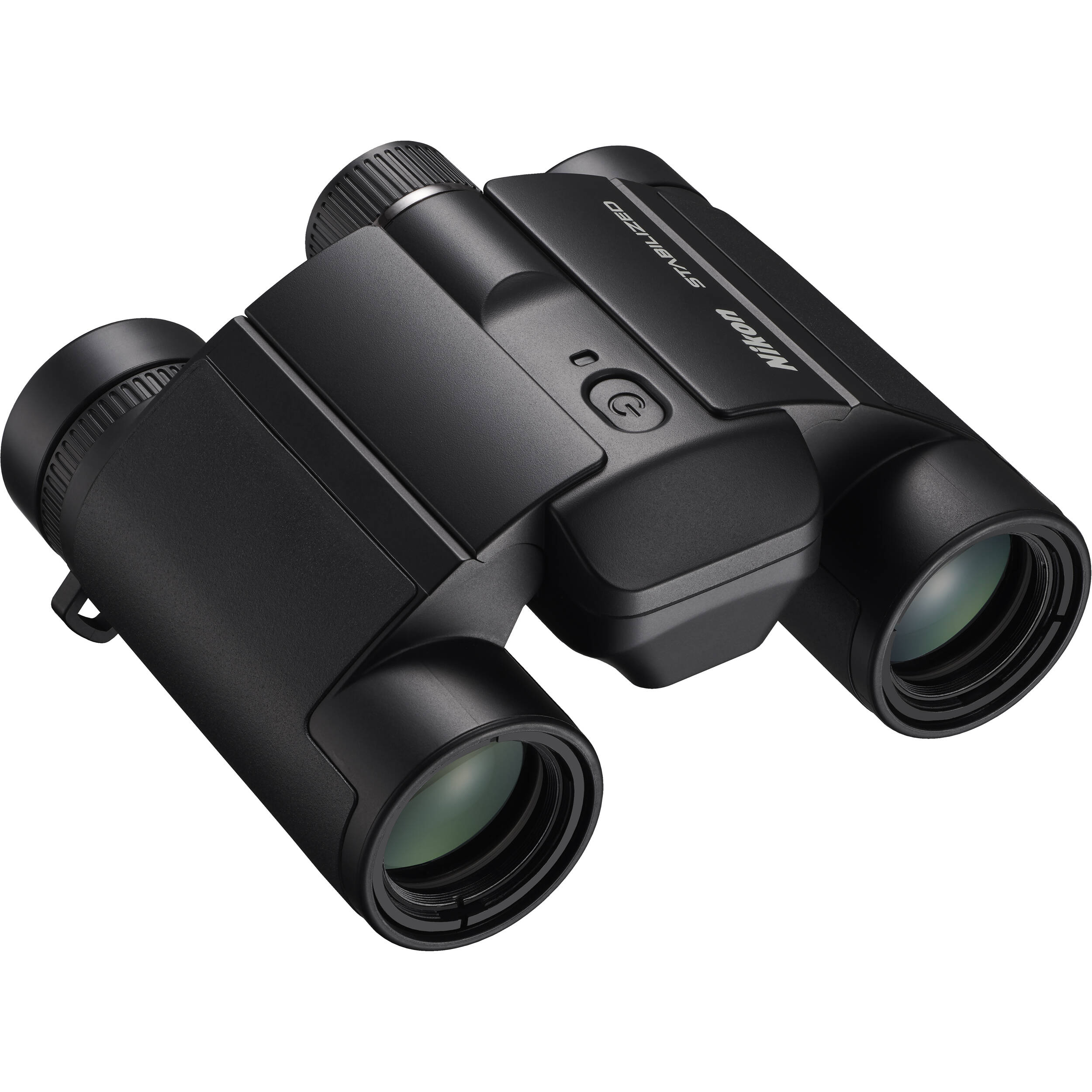 Nikon Stabilized 12x25 binoculars with image stabilisation and clear, steady views.