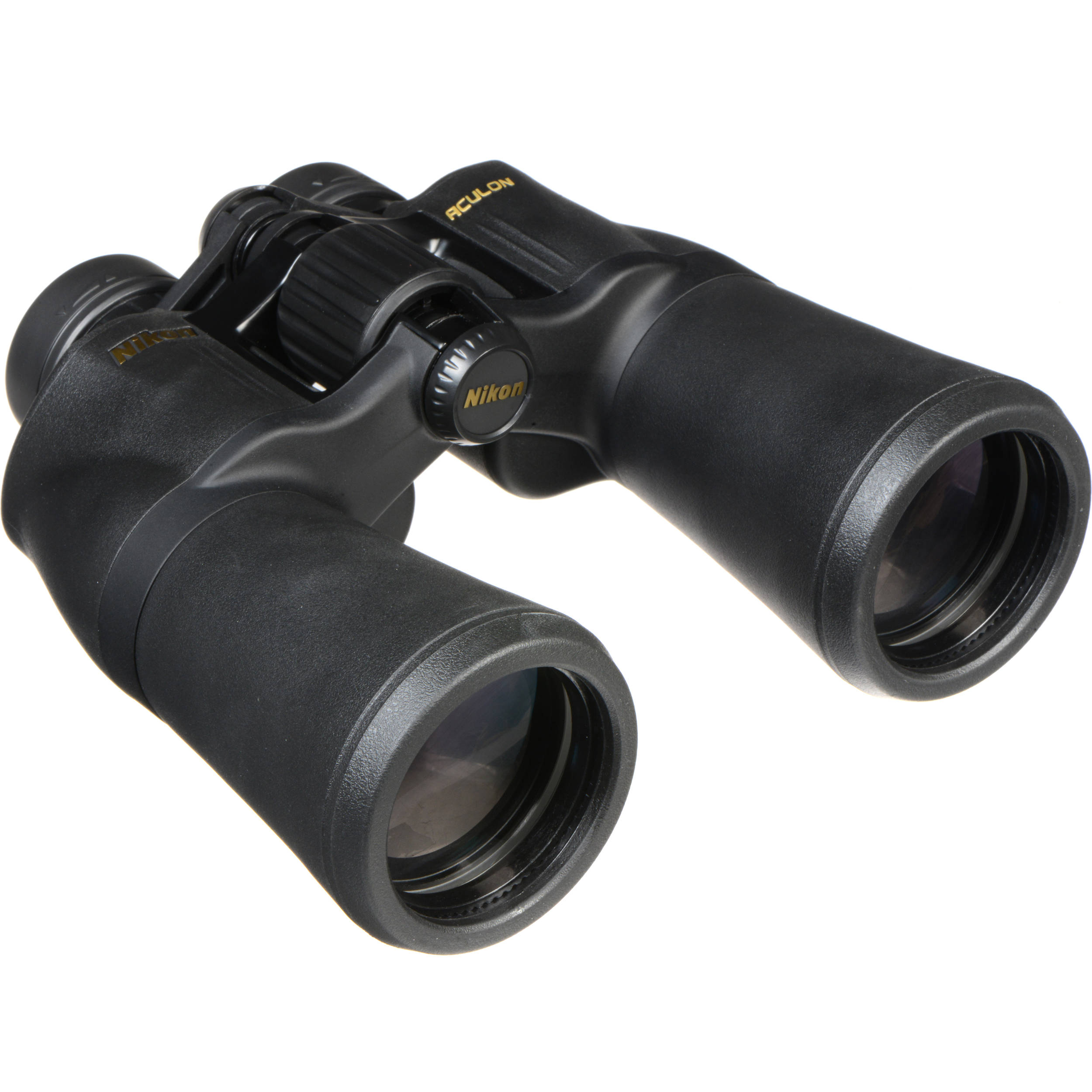 Nikon Aculon A211 16x50 binoculars with clear vision and durable rubber coating.