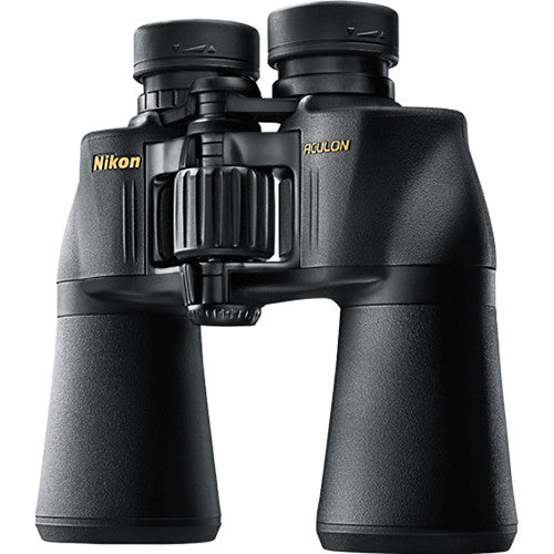 Nikon Aculon A211 16x50 binoculars with clear vision and durable rubber coating.