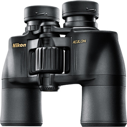 Nikon Aculon A211 8x42 binoculars with clear, bright view and durable rubber grip.