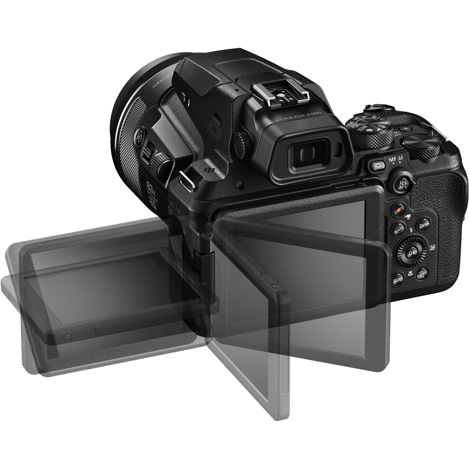 Nikon COOLPIX P950 with super-telephoto zoom lens.