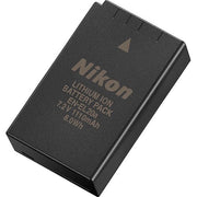 Nikon lithium ion battery pack on a white background