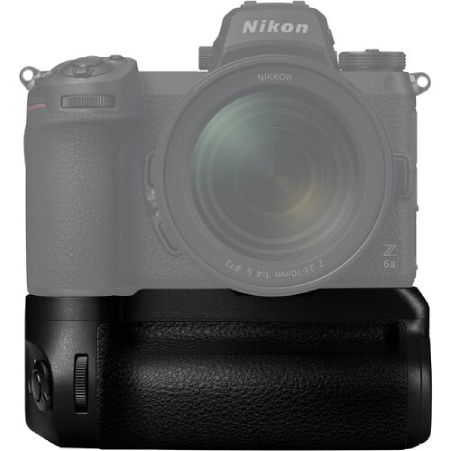 A multi-battery vertical grip that provides additional power for Nikon Z6 II and Z7 II and a more comfortable grip in the vertical shooting orientation.
