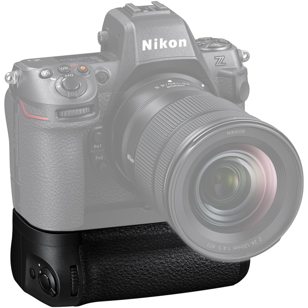 Nikon MB-N12 Power Battery Grip – vertical grip for Nikon Z8 offering extended battery life, improved handling, and additional controls for portrait orientation shooting.