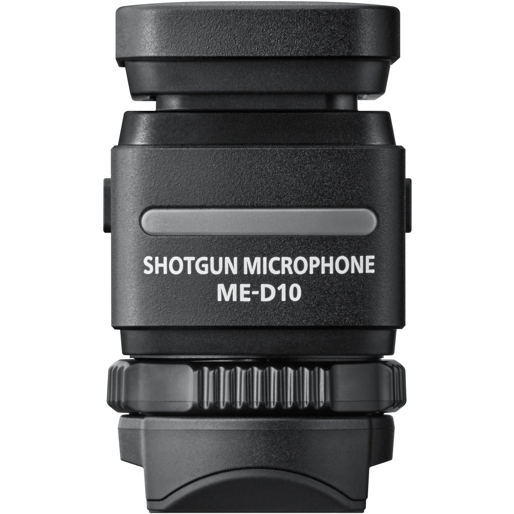 ME-D10 Shotgun Microphone on ZR with 32-bit float audio and built-in shock mount.