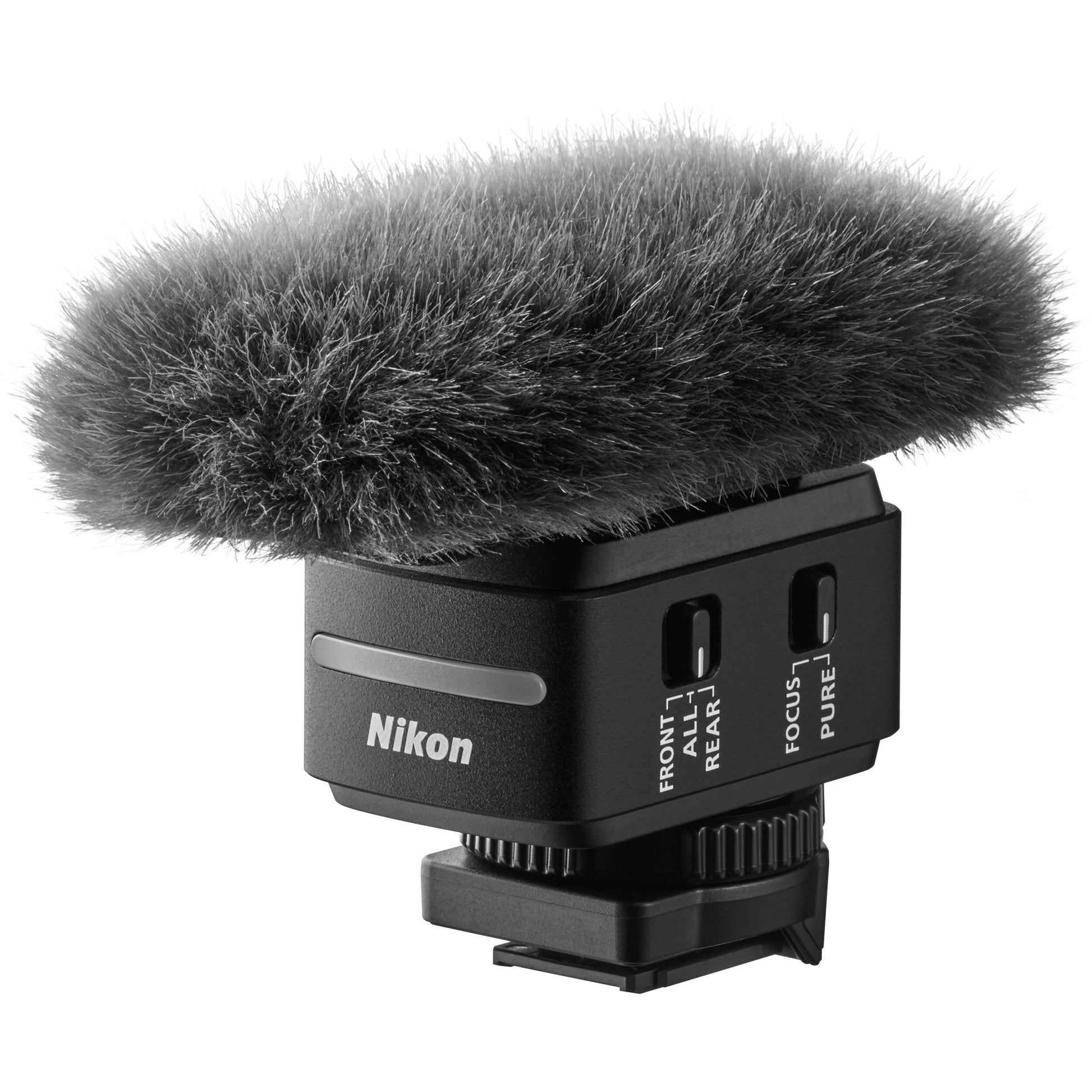 ME-D10 Shotgun Microphone on ZR with 32-bit float audio and built-in shock mount.
