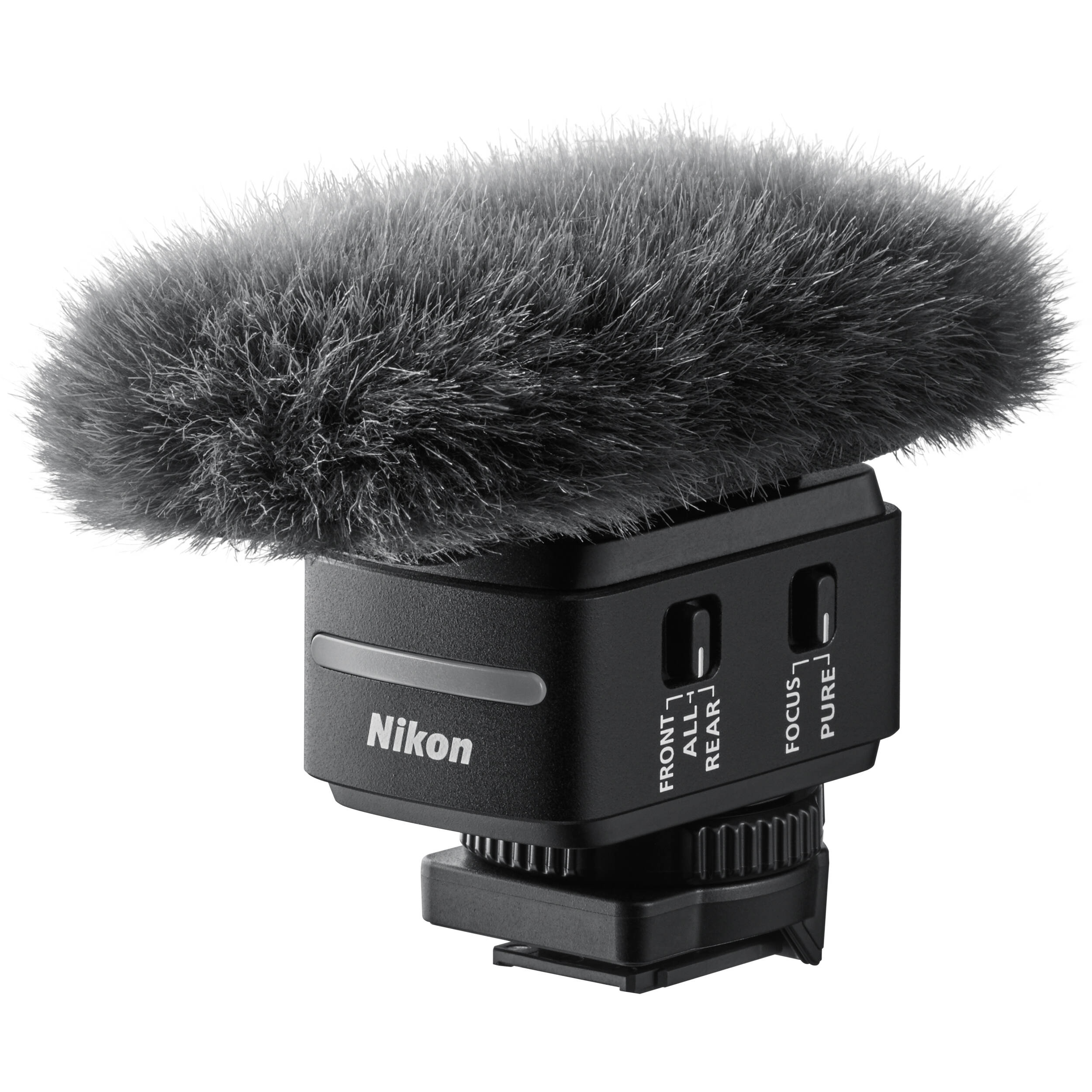 ME-D10 Shotgun Microphone on ZR with 32-bit float audio and built-in shock mount.
