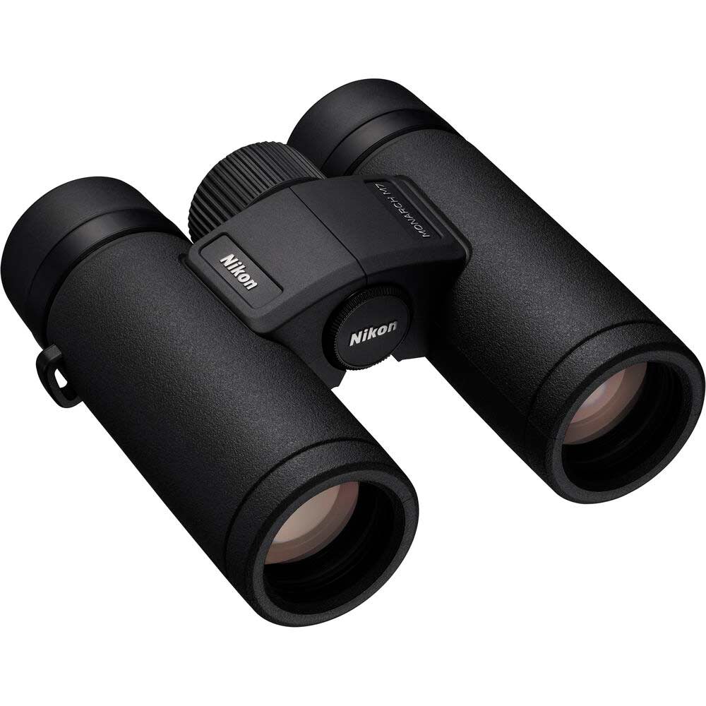 Lightweight Nikon Monarch M7 8x30 Binoculars featuring ED glass and multilayer coatings for vivid, high-resolution views.