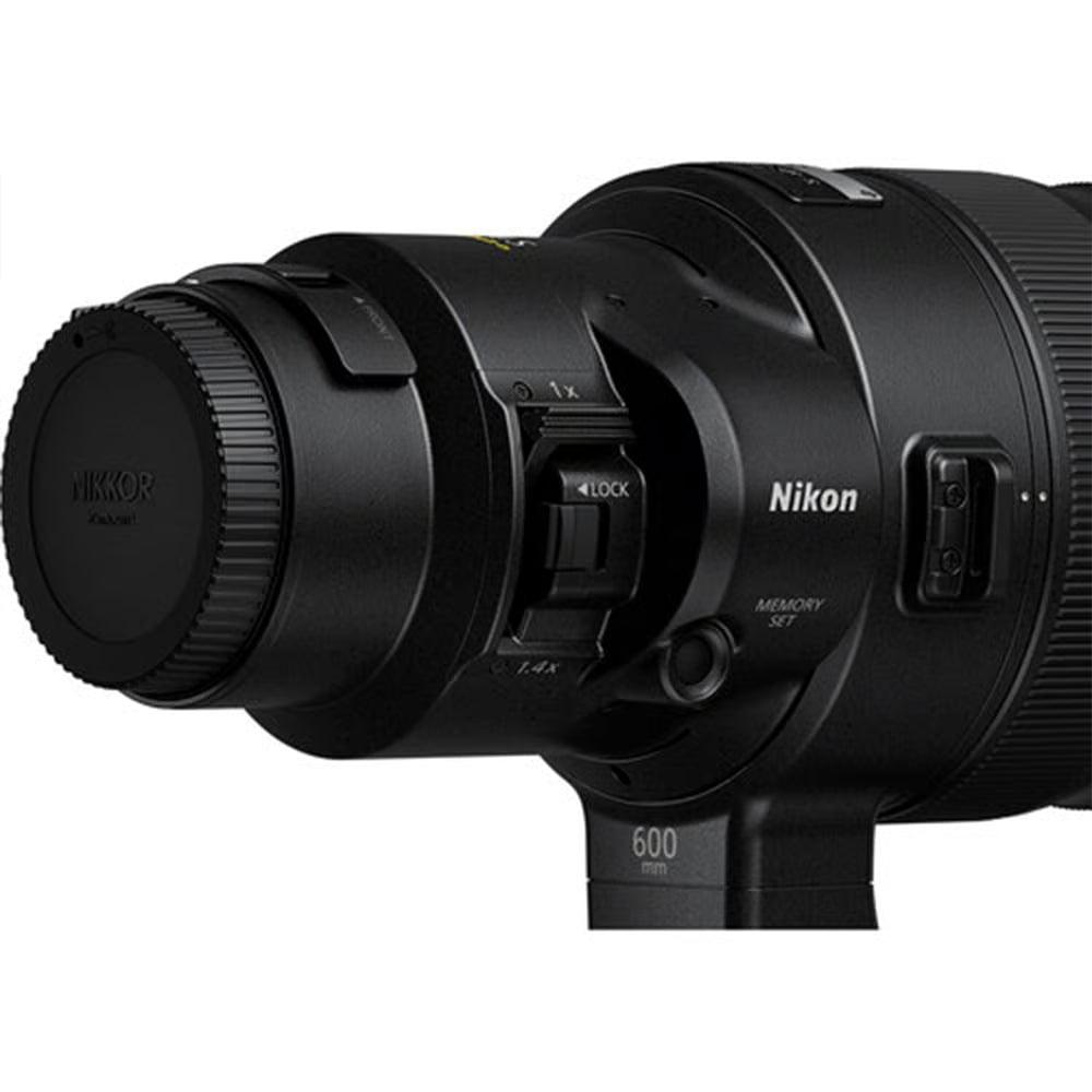 Nikon Z 600mm f/4 TC VR S lens. Super-telephoto with 1.4x teleconverter, VR stabilisation, and S-Line optics for wildlife and sports photography.