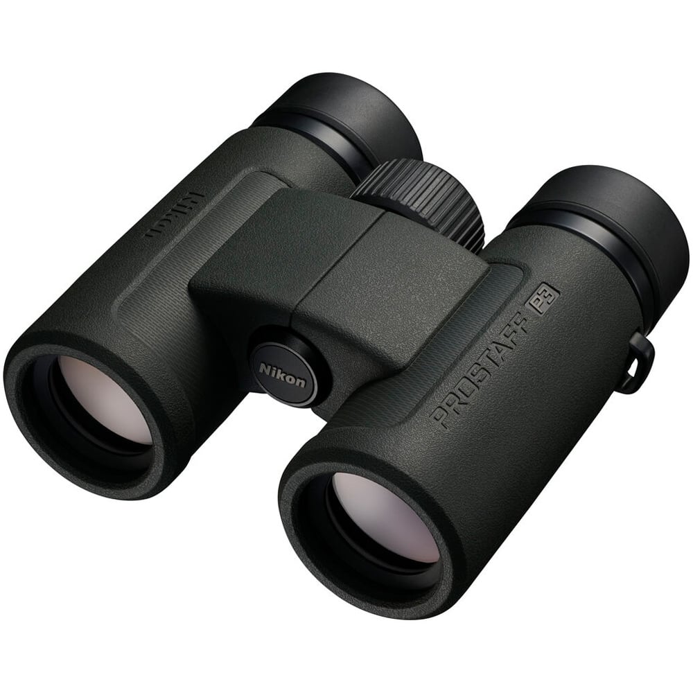 Nikon PROSTAFF P3 8x30 compact binoculars with multicoated optics and fog-proof design.