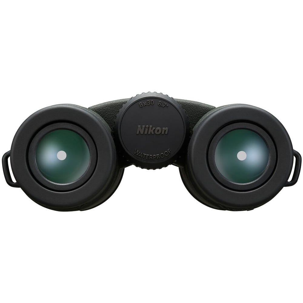 Nikon PROSTAFF P3 8x30 compact binoculars with multicoated optics and fog-proof design.