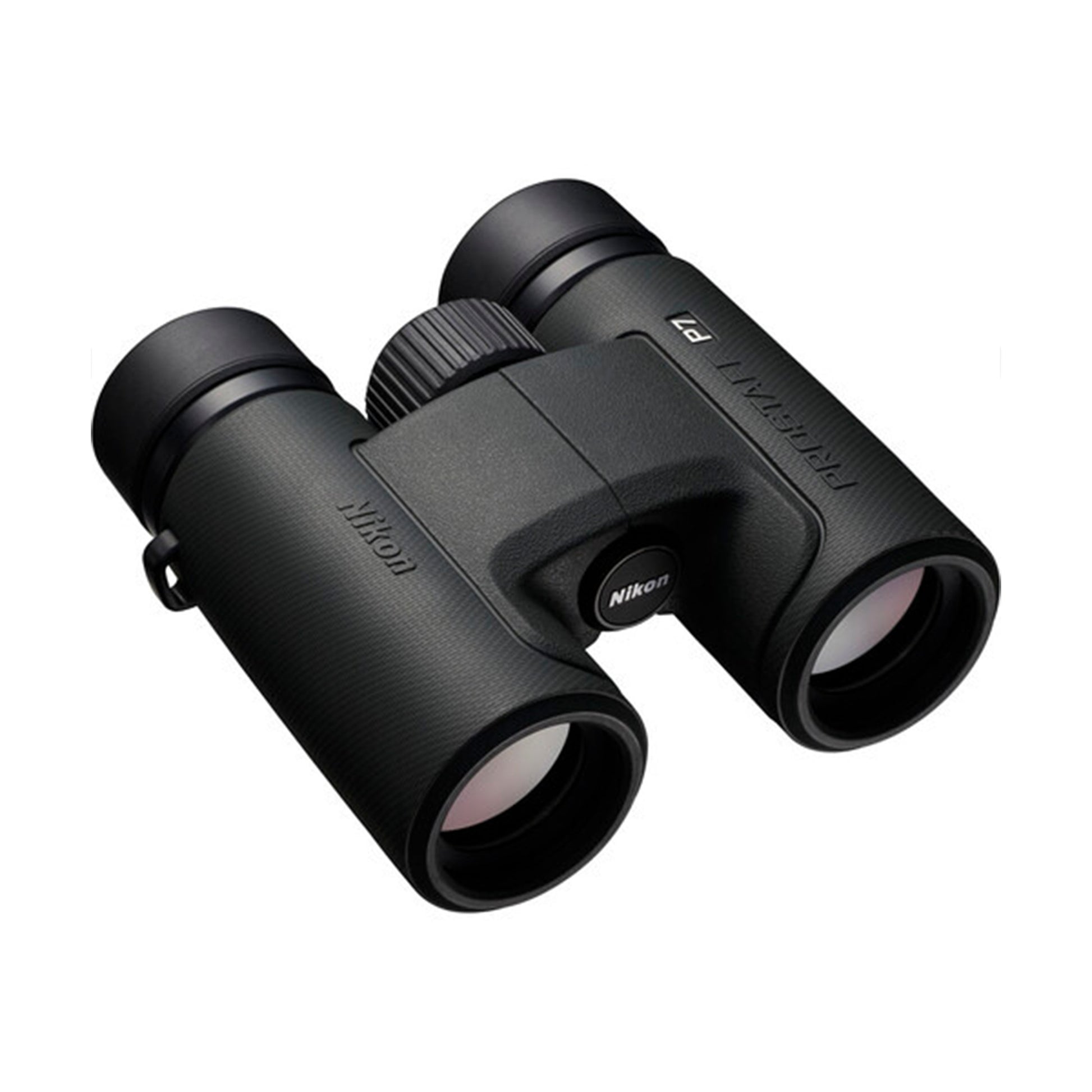 Nikon Prostaff P7 10x binoculars with bright views, 105m field of view, and waterproof, rugged design for outdoor use.