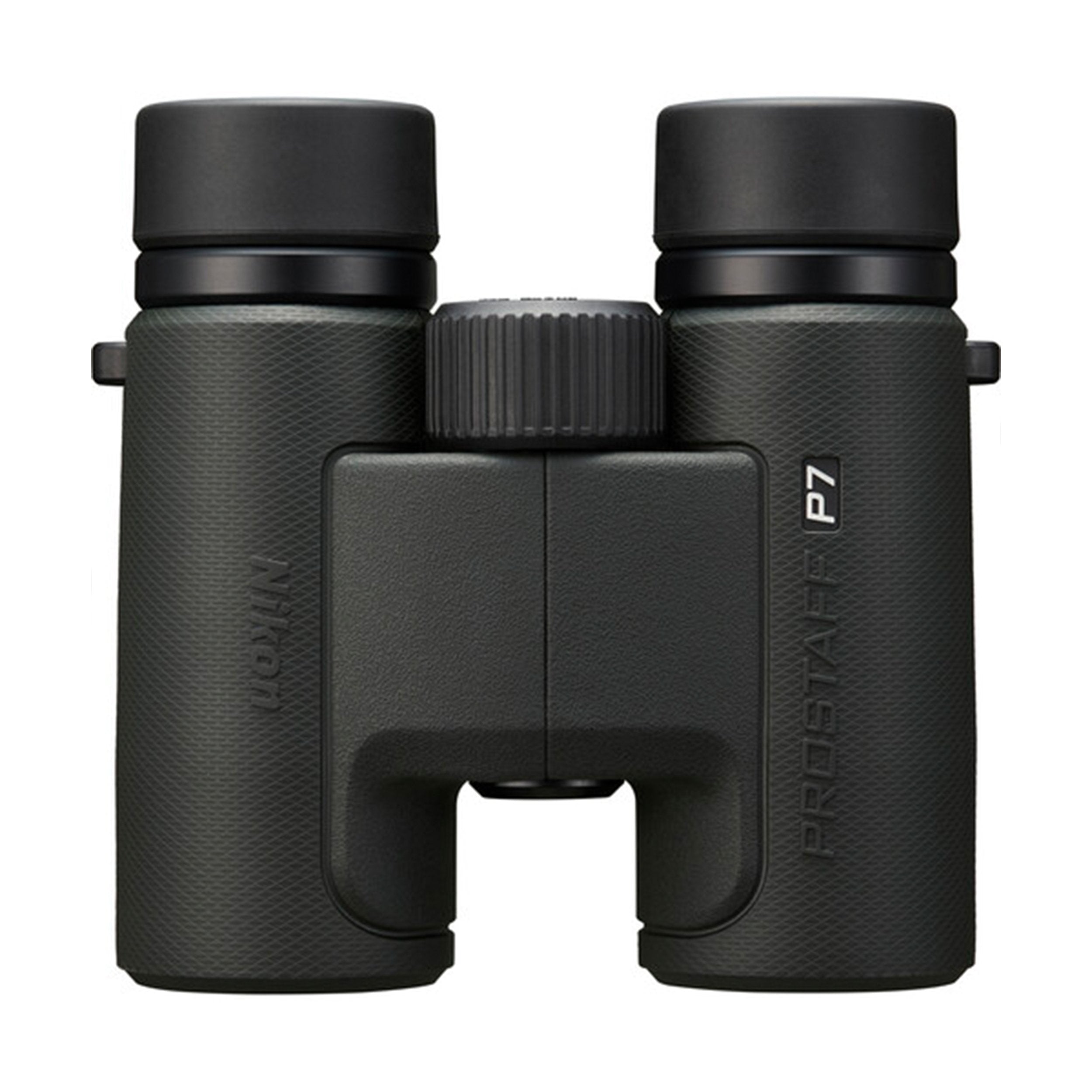 Nikon Prostaff P7 10x binoculars with bright views, 105m field of view, and waterproof, rugged design for outdoor use.