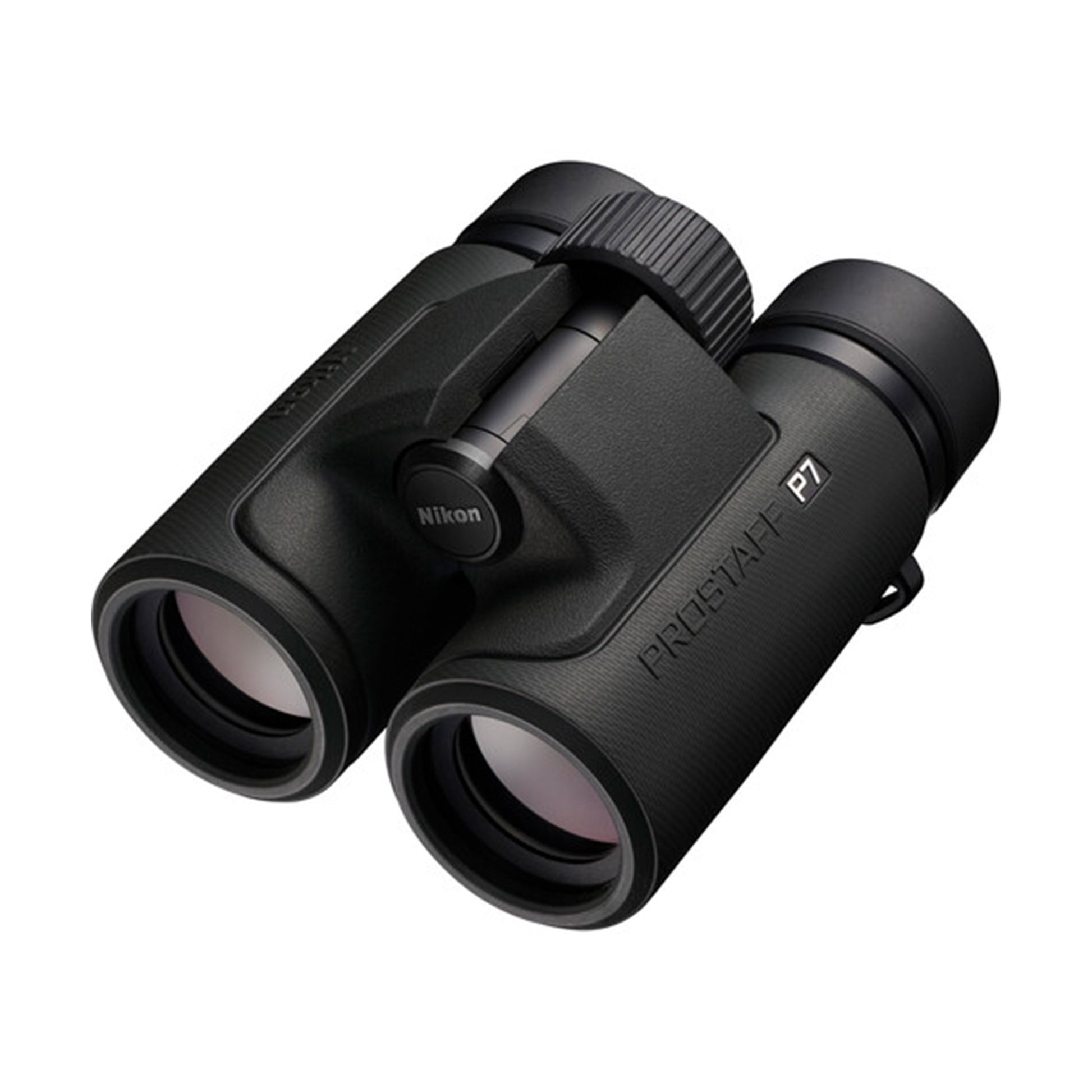 Nikon Prostaff P7 10x binoculars with bright views, 105m field of view, and waterproof, rugged design for outdoor use.