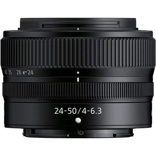 Nikon Z 24-50mm f/4-6.3 Lens – compact and lightweight standard zoom lens for Z-mount cameras, ideal for everyday photography and travel.